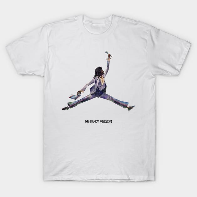 Randy Watson Jump Distressed T-Shirt by Simbada Darurat